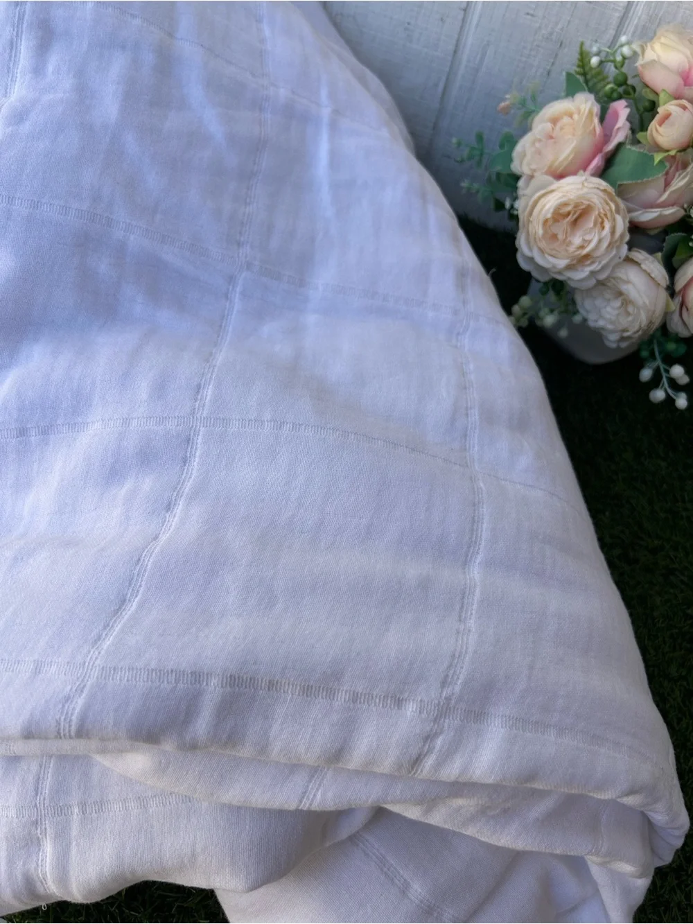 PARACHUTE 100% Organic Cotton Duvet Cover white /new FULL/QUEEN